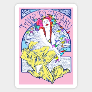 TAKE TO THE MUCHA Sticker